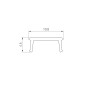 Экран для ARH SHELF-600-2000 OPAL, матовый, пластиковый