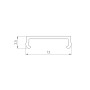 Экран PLINTUS-H73-F-2000 Opal (Arlight, Пластик) матовый