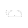 Экран ARH-BENT-W18-2000-Frost (Arlight, Пластик) полупрозрачный