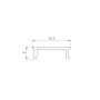 Экран для ARH LINE-2000 MARBLE GREY (Arlight, Пластик) матовый