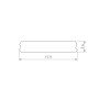 Экран FLOOR-W18-2000 OPAL (Arlight, Пластик) матовый 2000 мм