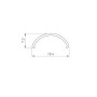 Экран для ARH ROUND-D20-2000 OPAL-PM матовый 2000мм