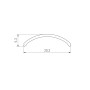 Экран ARH-KANT-H16-S Round Opal (Arlight, Пластик) матовый