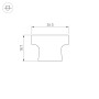 Экран ARH-FLOOR27-H28 OPAL (Arlight, Пластик) матовый 2000 мм