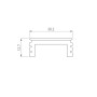 Экран для ARH LINE-3535-BENT-SIDE-2M OPAL матовый силикон