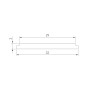 Экран для ARH LINE-3560-BENT-SIDE-2M OPAL матовый силикон