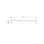 Экран ARH-LINE-2448-2000 FROST-PM (Пластик, полупрозрачный)