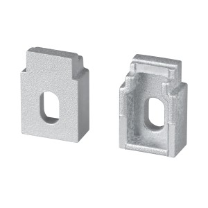 Заглушка WALL-FANTOM-BENT-W10-SIDE с отверстием (Пластик, ARH)