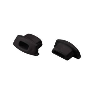 Заглушка ARH-BENT-W11 BLACK с отверстием для профиля