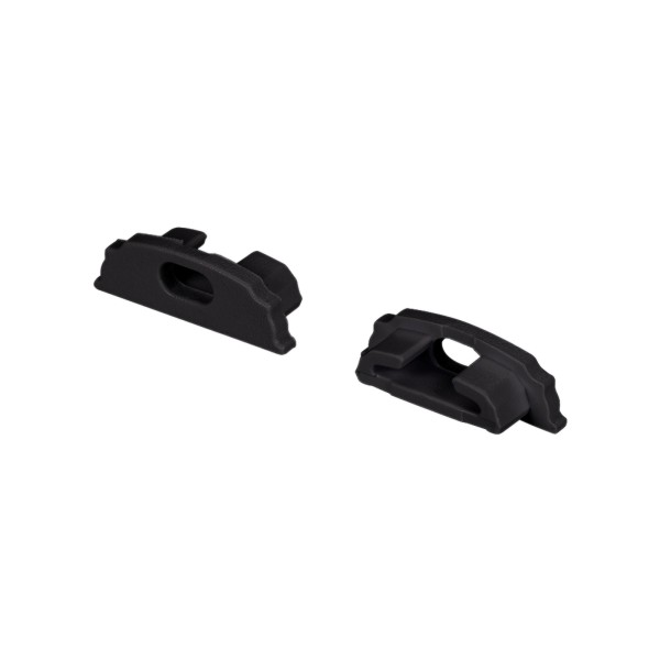 Заглушка ARH-BENT-W18 BLACK с отверстием для профиля ARH