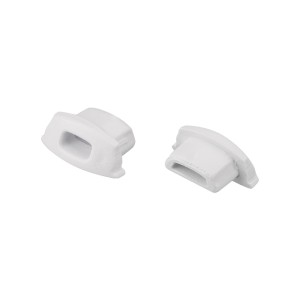 Заглушка ARH-BENT-W11 с отверстием для кабеля (Пластик)