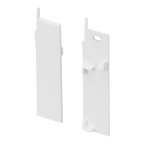 Заглушка PLINTUS-H73-F WHITE (Arlight, Пластик) с отверстием для кабеля