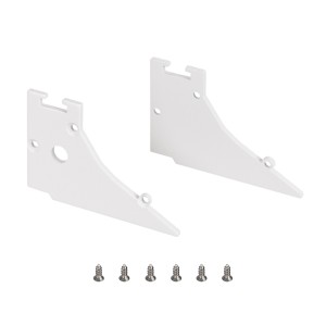 Заглушка FANTOM-W45-BEVEL WHITE (Arlight, Металл) с отверстием для кабеля