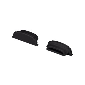 Заглушка ARH-BENT-W18 BLACK глухая для алюминиевых профилей