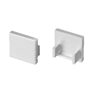 Заглушка FANTOM-W12 SILVER глухая для профиля LINE-1212