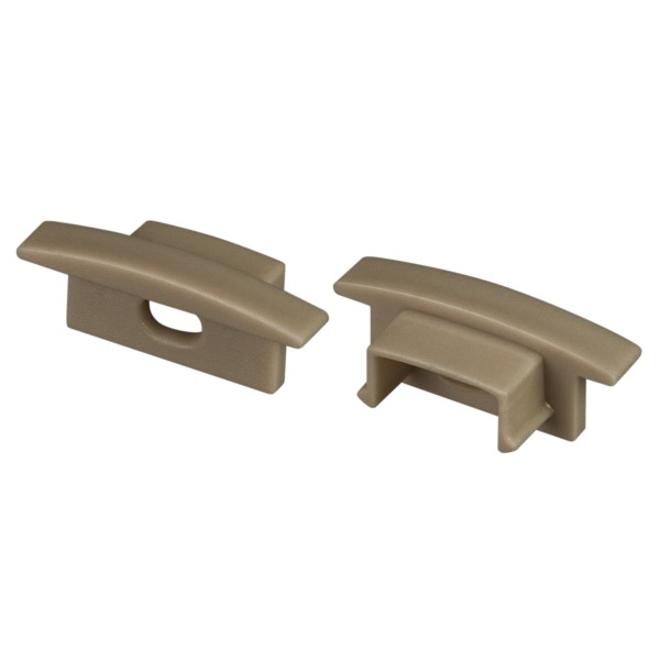 Заглушка LINE-2308-F OLIVE GREY с отверстием для профиля