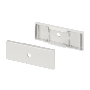 Заглушка ARH-WALL-3385 с отверстием для профиля (Пластик, Серый)