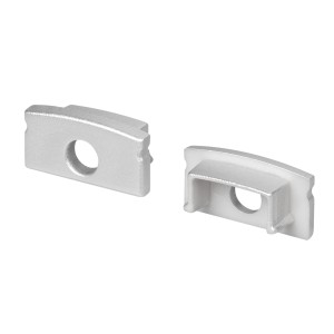 Заглушка LINE-1708 SILVER с отверстием для профиля ARH