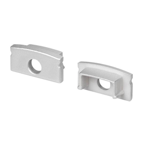 Заглушка LINE-1708 SILVER с отверстием для профиля ARH