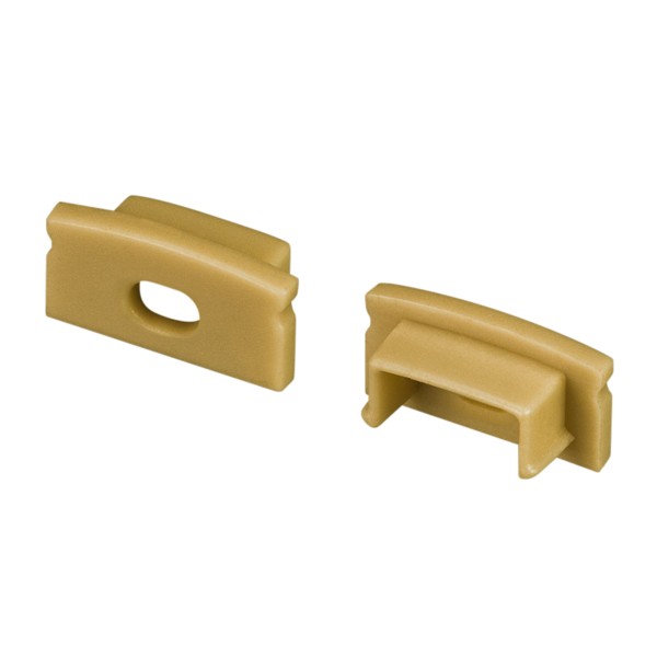 Заглушка LINE-1708 GOLD с отверстием для профиля ARH