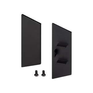 Заглушка для профиля WALL-2575 BLACK глухая (Arlight, Металл)
