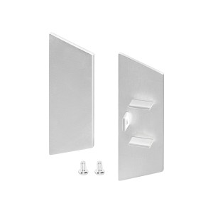 Заглушка для профиля WALL-2575 глухая (Arlight, Металл) серебристая