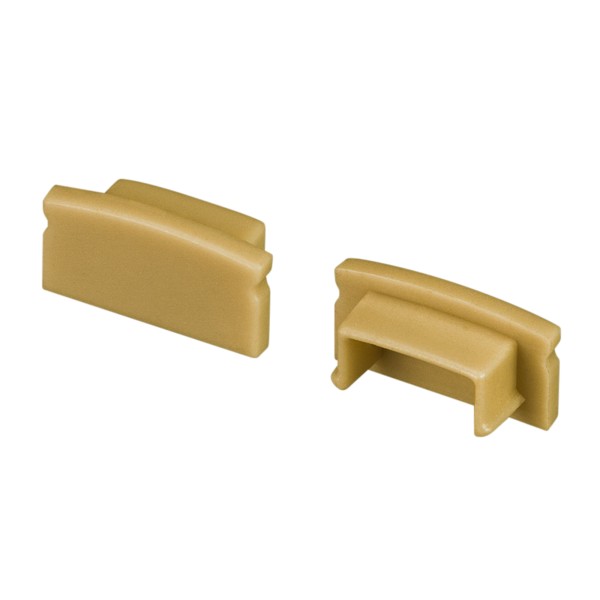 Заглушка для профиля LINE-1708 GOLD глухая, пластиковая