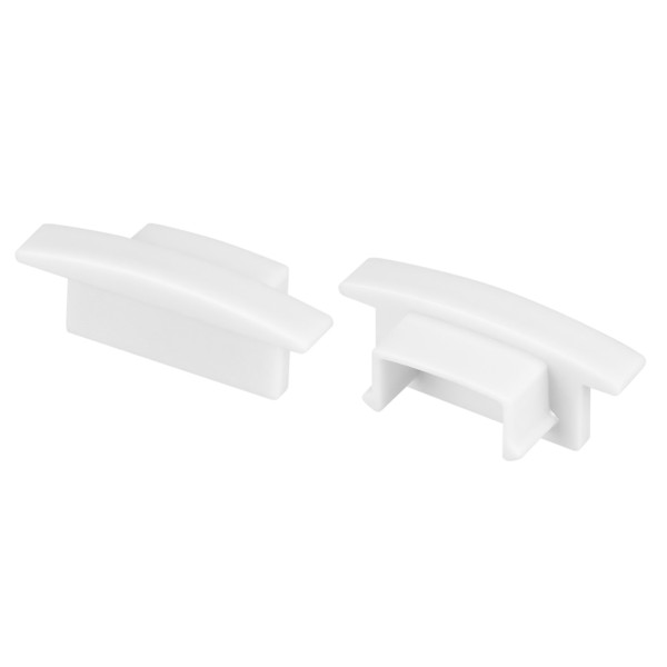 Заглушка для профиля LINE-2308-F глухая WHITE, пластиковая