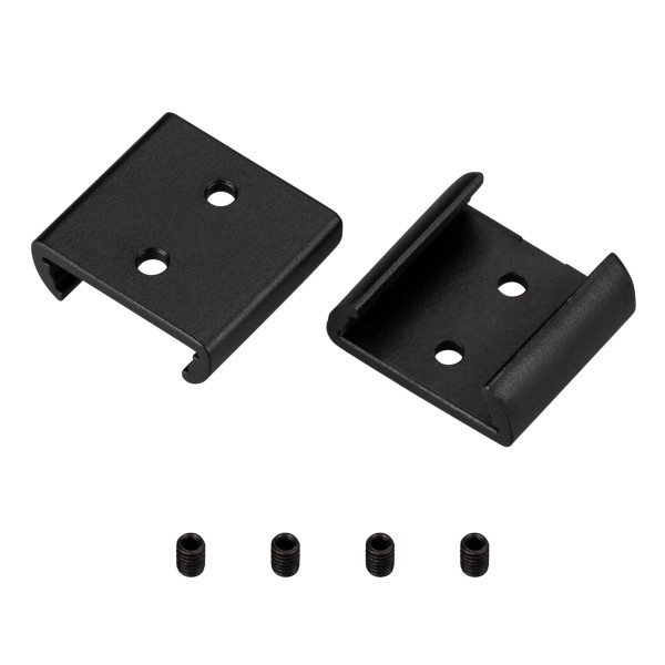 Коннектор ARH-BENT-W18 BLACK для профиля, накладной монтаж