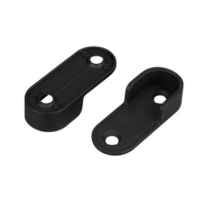 Держатель настенный WARDROBE-1530 BLACK (Arlight, Металл) накладной