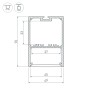 Профиль с экраном SL-LINE-4970-2500 WHITE+OPAL (Алюминий, накладной/подвесной)