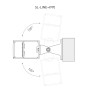 Профиль с экраном SL-LINE-4970-2500 WHITE+OPAL (Алюминий, накладной/подвесной)