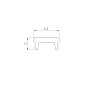 Экран SL-BEVEL-W21-2000 OPAL (Arlight, Пластик) матовый 2000 мм