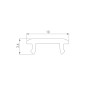 Экран SL-W9-2000 OPAL (Arlight, Пластик) матовый 2000 мм