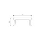 Экран COMFORT10-V-FANTOM-2000 OPAL (Arlight, Пластик) матовый