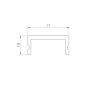 Экран SL-W17-2000 OPAL (Arlight, Пластик) матовый 2000 мм
