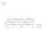 Экран линзованный SL-LINE-W20-55deg-540 (Arlight, Пластик) для акцентной подсветки