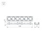 Экран линзованный SL-LINE-W20-55deg-540 (Arlight, Пластик) для акцентной подсветки