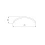 Экран SL-KANT-H16-2000 ROUND BLACK с матовым рассеивателем