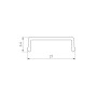 Экран SL-LINE-W20-2500 OPAL (Arlight, Пластик) матовый 2500 мм