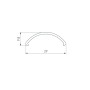 Экран ROUND-D36-360-2500 OPAL (Arlight, Пластик) матовый
