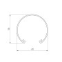 Экран SL-ROUND-D60-2000 OPAL (Arlight, Пластик) матовый
