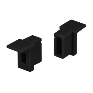 Заглушка SL-MINI-6-H9 BLACK с отверстием для кабеля