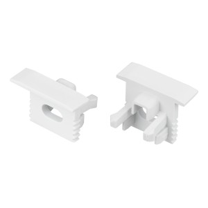 Заглушка SL-MINI-10-F WHITE с отверстием для профиля SL-MINI