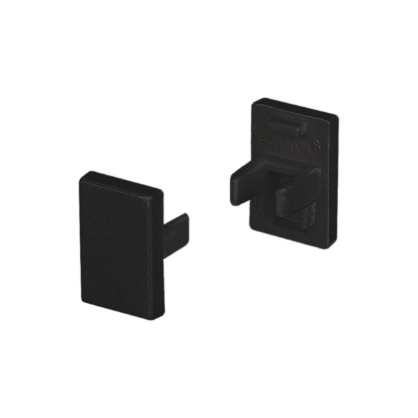 Заглушка SL-MINI-8-H12 BLACK глухая для алюминиевых профилей