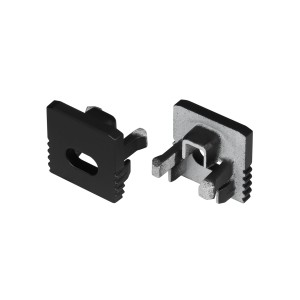 Заглушка SL-MINI-10 BLACK с отверстием для профиля S-LUX
