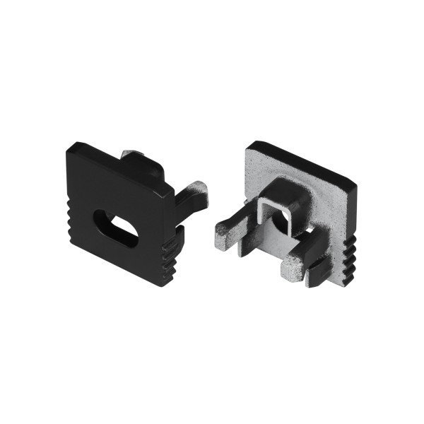 Заглушка SL-MINI-10 BLACK с отверстием для профиля S-LUX