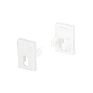Заглушка SL-MINI-8-H12 WHITE с отверстием для профиля