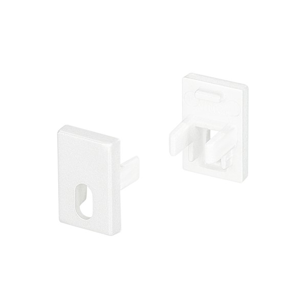 Заглушка SL-MINI-8-H12 WHITE с отверстием для профиля