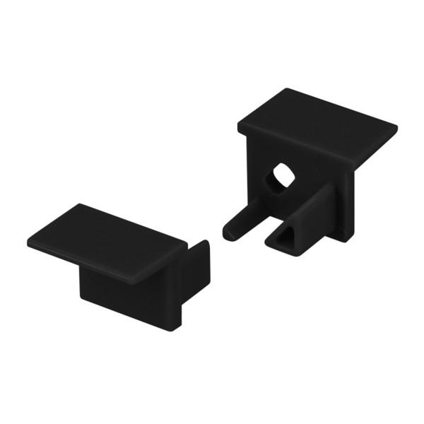 Заглушка SL-BEVEL-H10-F14 BLACK комплект 2 шт. с отверстием